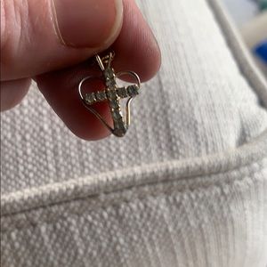 COPY - Cross diamond charm in 14 k gold
